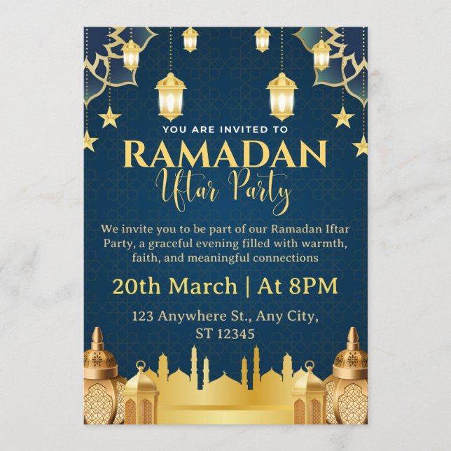Ramadan Iftar Invitation Card (Front)