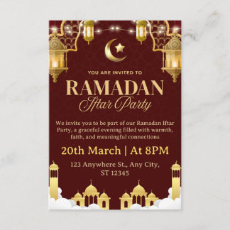 Ramadan Iftar Invitation Card