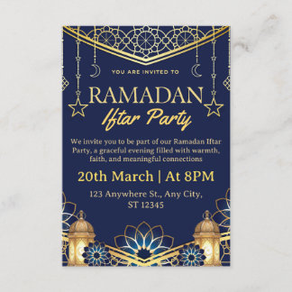 Ramadan Iftar Invitation Card