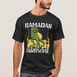 Ramadan Is Rawrsome Dinosaur Vintage Mubarak T-Shirt