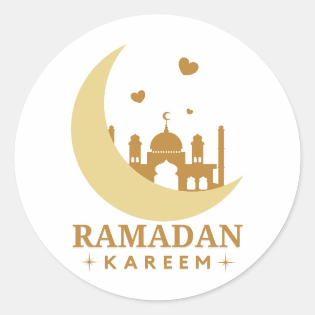 Ramadan Kareem 2023  Classic Round Sticker (Front)