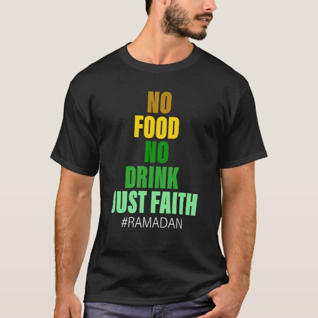 Ramadan Kareem 2023 Islamic Fasting Outfit for Men T-Shirt (Front)