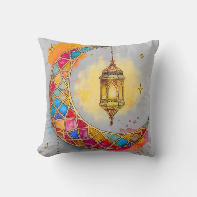 Ramadan Kareem 2026  Colorful Cushion  (Front)
