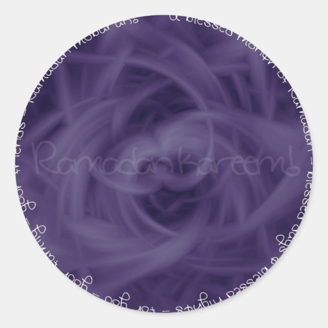 Ramadan kareem! - Blessed Ramadan Classic Round Sticker (Front)