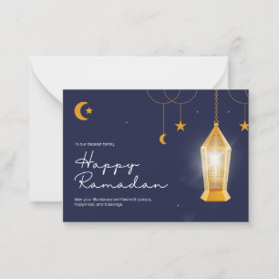 Ramadan Kareem Blue  Card