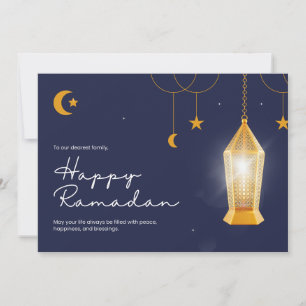 Ramadan Kareem Blue Holiday Card