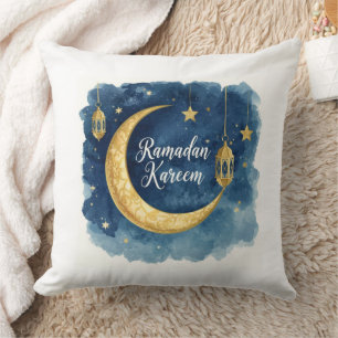 Ramadan Kareem Blue Moon Pillow