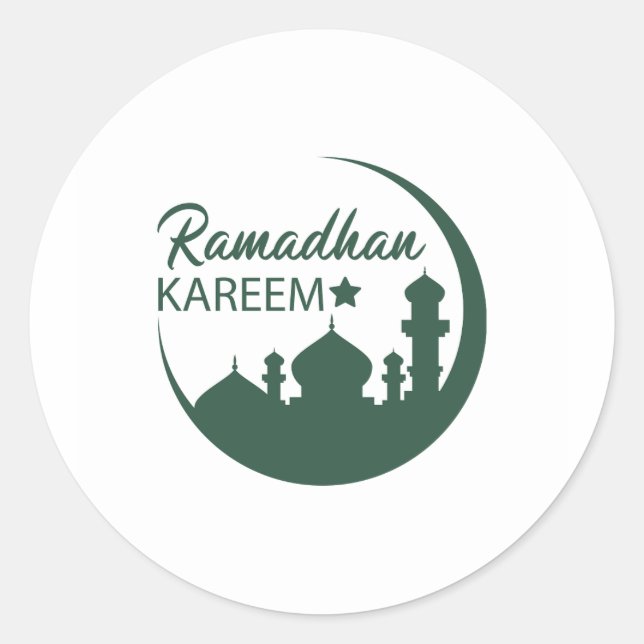 Ramadan Kareem  Classic Round Sticker (Front)