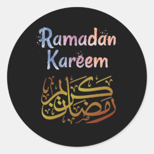 ramadan kareem classic round sticker