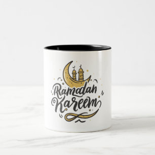 Ramadan Kareem Crescent Moon sighted Fasting Two-Tone Coffee Mug