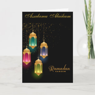 Ramadan Kareem & Eid Mubarak  Customized Greeting Card