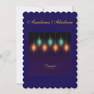 Ramadan Kareem & Eid Mubarak Customized Greeting Holiday Card