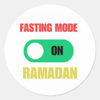 Ramadan Kareem -Eid Mubarak - Happy Eid Classic Round Sticker