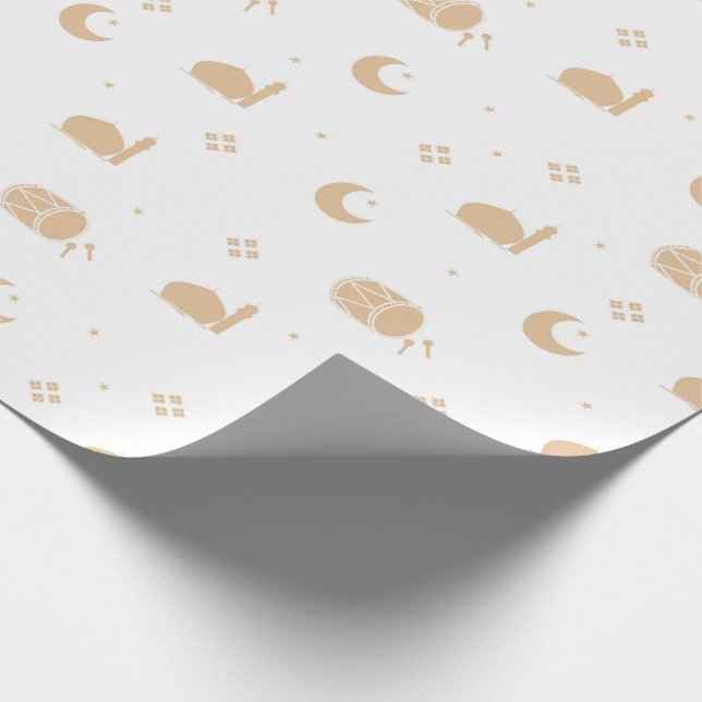 Ramadan Kareem Eid Mubarak Happy Eid Wrapping Wrapping Paper (Corner)