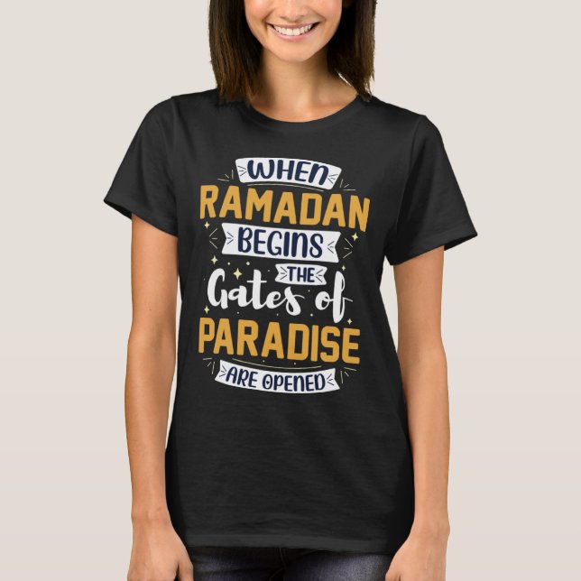 Ramadan Kareem Fasting  For Muslim Islamic  Idea T-Shirt (Front)