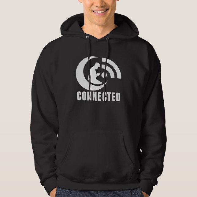Ramadan Kareem First Salah Eid Connected Islamic M Hoodie (Front)