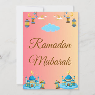Ramadan Kareem Greeting Card Carte de vœux simple