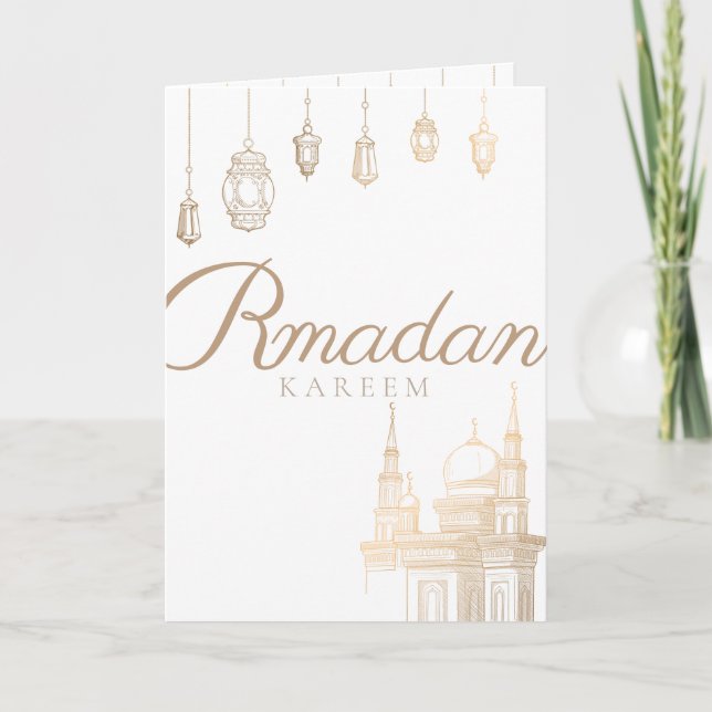 Ramadan Kareem Greeting card ,gift card (Front)
