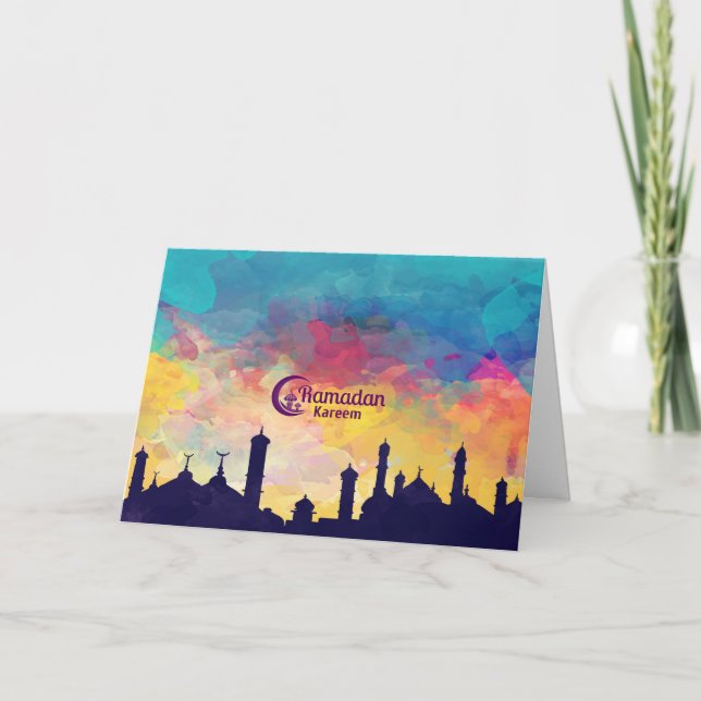 Ramadan Kareem Greeting Cards (Front)