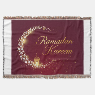 Ramadan Kareem holiday Personalised Card Throw Blanket