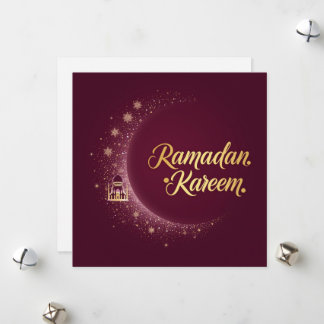 Ramadan Kareem holiday Personalized Modern Card