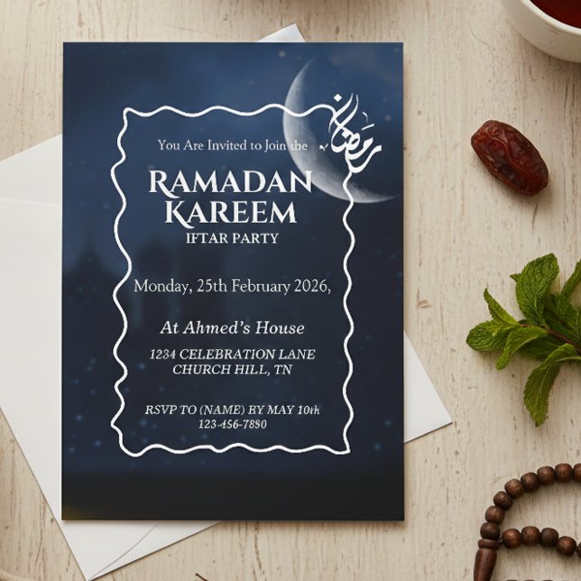 Ramadan Kareem Iftar Invitation Personalised (Creator Uploaded)