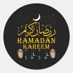 Ramadan Kareem Islamic Fasting For Classic Round Sticker