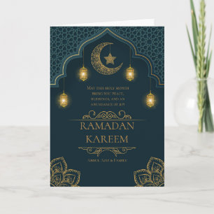 Ramadan Kareem Islamic Holy Month Greeting Card