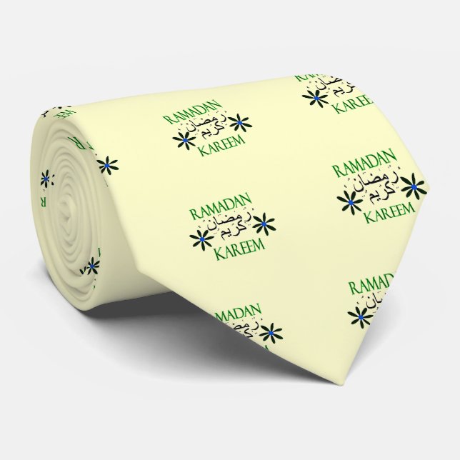 Ramadan Kareem Islamic Tie (Rolled)