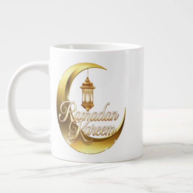 Ramadan Kareem Large Coffee Mug (Left)