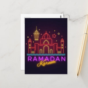 Ramadan Kareem Mosque Postcard