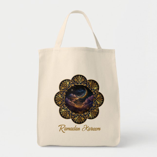 RAMADAN KAREEM MUBARAK 2024 EID MUBARAK  TOTE BAG (Front)