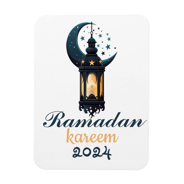 Ramadan Kareem Mubarak Lantern ramadan 2024 Magnet (Vertical)