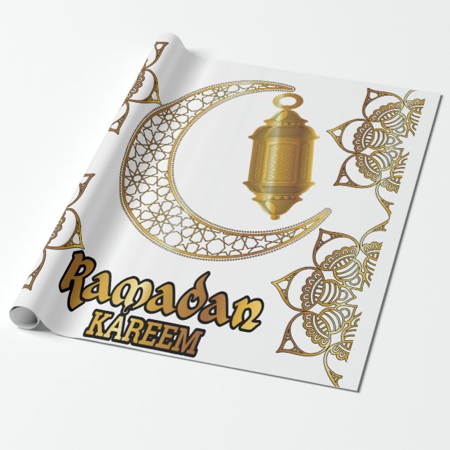 Ramadan Kareem, Mubarak Wrapping Paper (Unrolled)