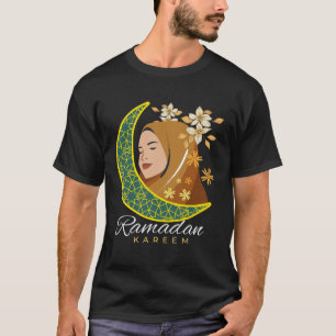 Ramadan Kareem Muslim Hijabi Girl Fasting Ramadan T-Shirt