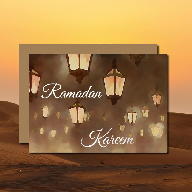 Ramadan Kareem -  painting with lampards  (Creator Uploaded)