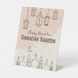 Ramadan Kareem Pedestal Sign