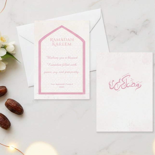 Ramadan Kareem Personalized Greeting Card (Creator Uploaded)