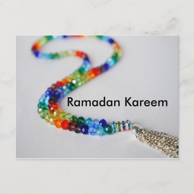 Ramadan Kareem Rainbow Postcard (Front)