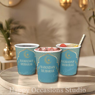 Ramadan Kareem Ramadan Mubarak Paper Cups