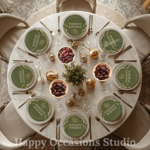 Ramadan Kareem Ramadan Mubarak Paper Plates