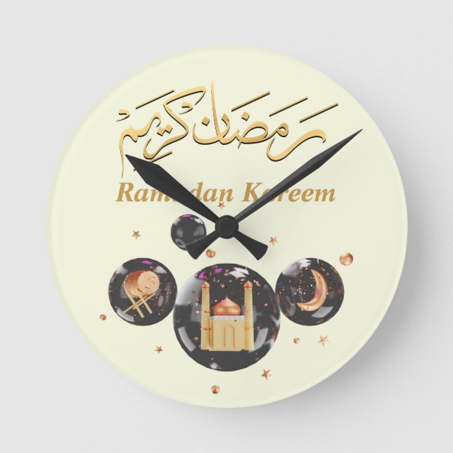 Ramadan Kareem  Round Clock (Front)
