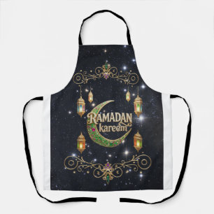 Ramadan Kareem shiny sky Apron