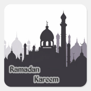 ramadan kareem square sticker