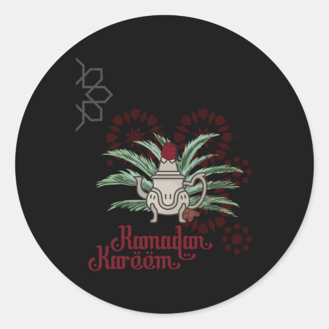 Ramadan Kareem Tee. Sticker  (Front)