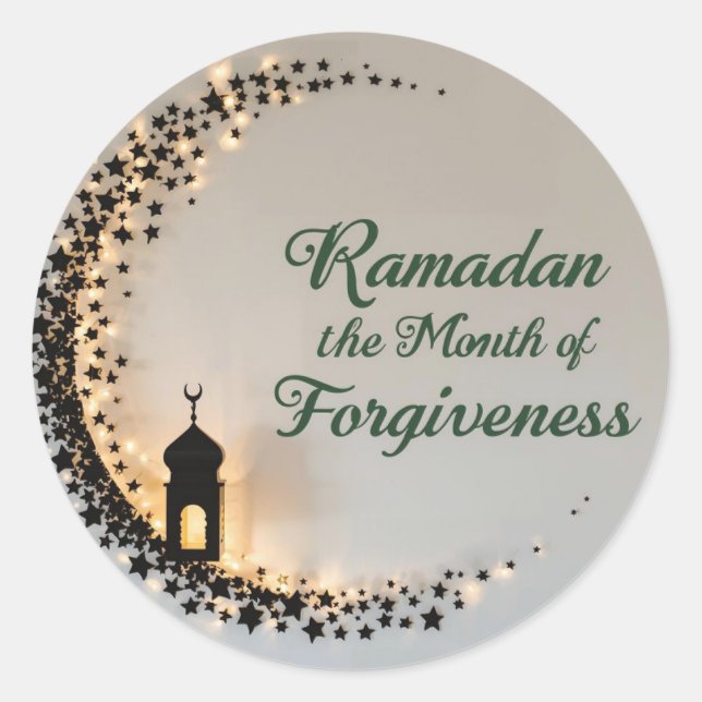 Ramadan Kareem theme gift sticker  for celebration (Front)