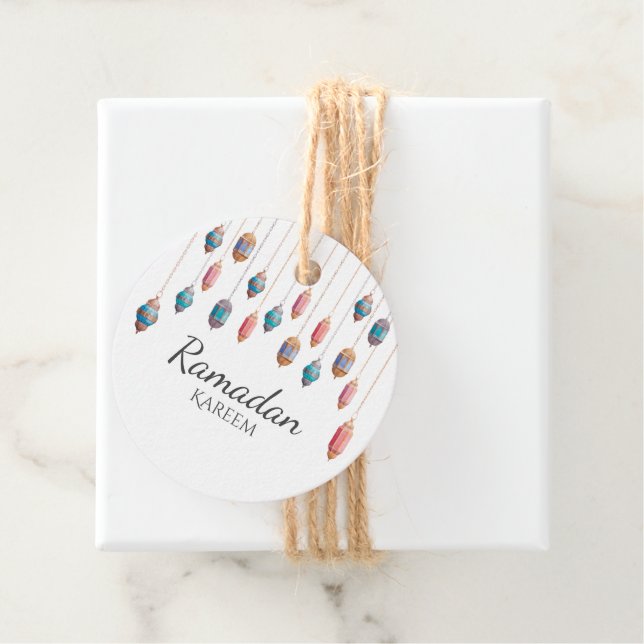 Ramadan Kareem theme gift Tag for celebration (In Situ)
