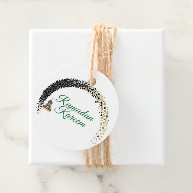 Ramadan Kareem theme gift Tag for celebration (In Situ)
