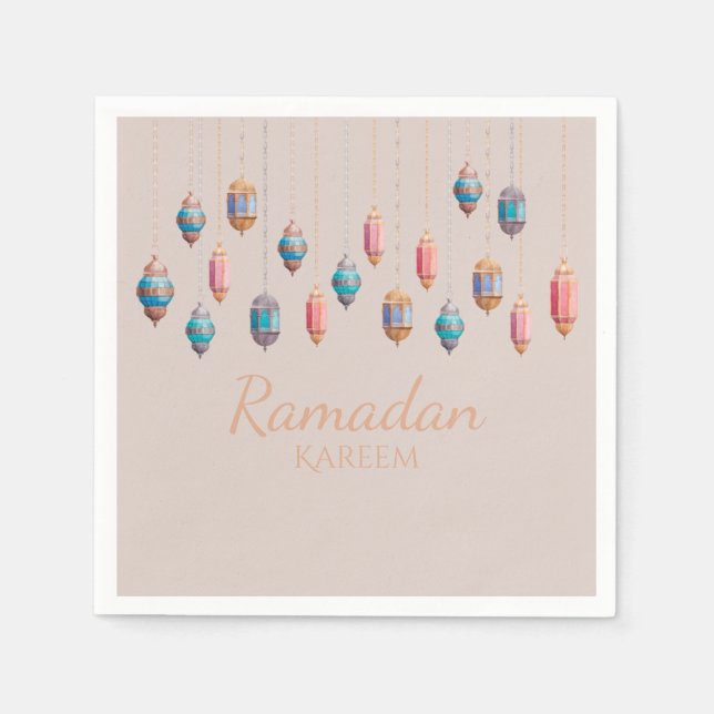 Ramadan Kareem theme Napkin for celebration (Front)