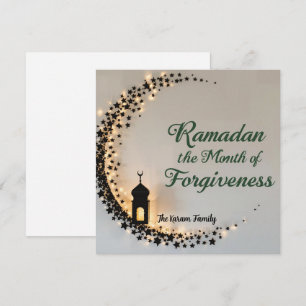 Ramadan Kareem theme personalized gift paper Holiday Card